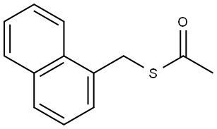 S-(1-Naphthalenylmethyl) ethanethioate Structure