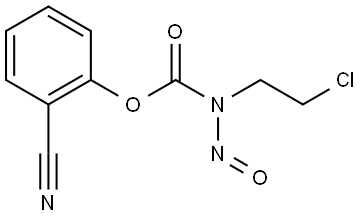 2-cyanophenyl (2-chloroethyl)(nitroso)carbamate Structure