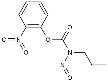 2-nitrophenyl nitroso(propyl)carbamate Structure