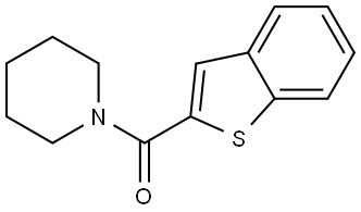 Benzo[b]thien-2-yl-1-piperidinylmethanone Structure