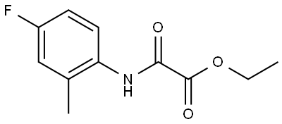 Ethyl 2-[(4-fluoro-2-methylphenyl)amino]-2-oxoacetate Structure