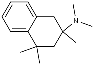 N,N,2,4,4-pentamethyl-1,2,3,4-tetrahydronaphthalen-2-amine Structure