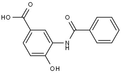 3-(Benzoylamino)-4-hydroxybenzoic acid Structure