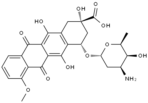 Doxorubicin Impurity 6 Structure