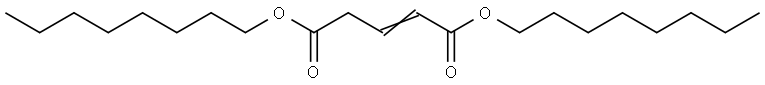 dioctyl pent-2-enedioate Structure