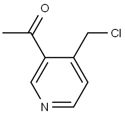 1-(4-(chloromethyl)pyridin-3-yl)ethanone Structure