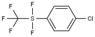 Sulfur, (4-chlorophenyl)difluoro(trifluoromethyl)-, (T-4)- Structure