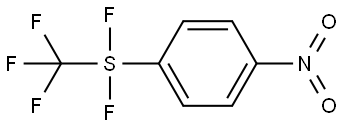 Sulfur, difluoro(4-nitrophenyl)(trifluoromethyl)-, (T-4)- Structure