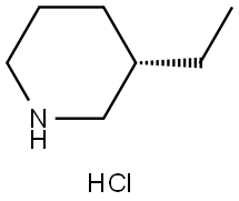 Piperidine, 3-ethyl-, hydrochloride (1:1), (3S)- Structure