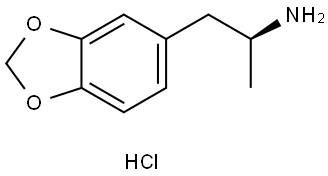 1,3-Benzodioxole-5-ethanamine, α-methyl-, hydrochloride (1:1), (αS)- Structure