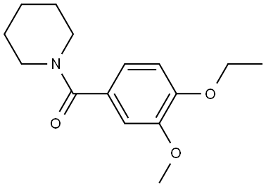 (4-ethoxy-3-methoxyphenyl)(piperidin-1-yl)methanone Structure