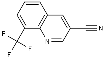 8-(trifluoromethyl)quinoline-3-carbonitrile Structure