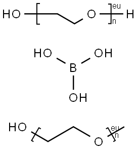 Poly(oxy-1,2-ethanediyl), .alpha.-hydro-.omega.-hydroxy-, ester with boric acid (H3BO3), methyl ether Structure