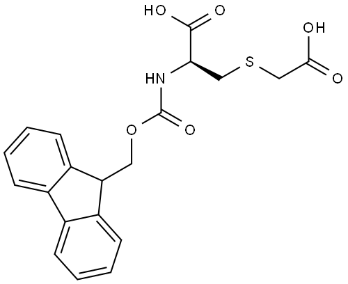 Fmoc-S-carboxymethyl-D-cysteine Structure