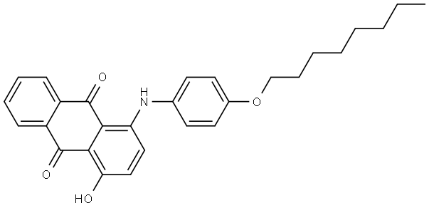 1-hydroxy-4-((4-(octyloxy)phenyl)amino)anthracene-9,10-dione Structure