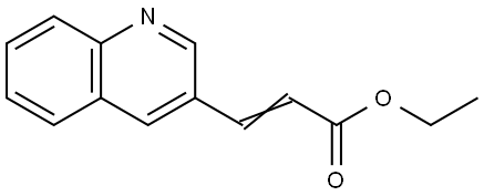 ethyl 3-(quinolin-3-yl)acrylate 구조식 이미지