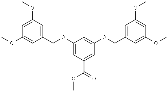 methyl 3,5-bis((3,5-dimethoxybenzyl)oxy)benzoate Structure