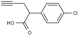 Benzeneacetic acid, 4-chloro-α-2-propyn-1-yl- Structure