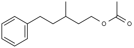 Benzenepentanol, γ-methyl-, 1-acetate Structure