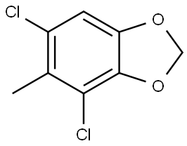 4,6-Dichloro-5-methyl-1,3-benzodioxole Structure