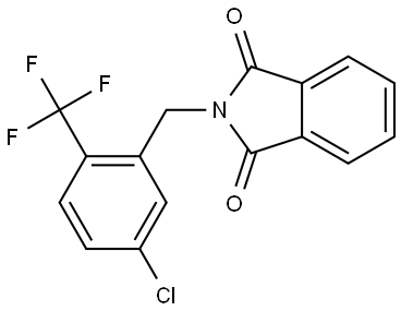 2-[[5-Chloro-2-(trifluoromethyl)phenyl]methyl]-1H-isoindole-1,3(2H)-dione Structure