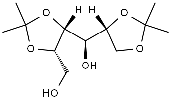 D-Allitol, 2,3:5,6-bis-O-(1-methylethylidene)- Structure