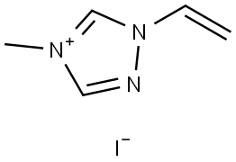 1-Ethenyl-4-methyl-4H-1,2,4-triazolium iodide Structure