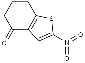 2-nitro-4,5,6,7-tetrahydro-1-benzothiophen-4-one Structure