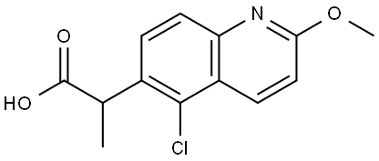 2-(5-chloro-2-methoxyquinolin-6-yl)propanoic acid Structure