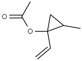 Cyclopropanol, 1-ethenyl-2-methyl-, 1-acetate Structure