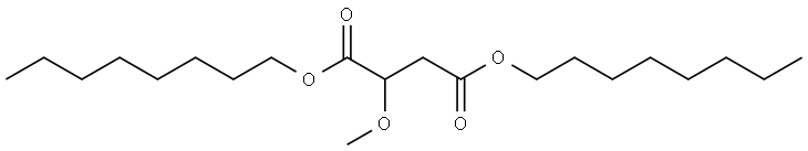 dioctyl 2-methoxybutanedioate Structure