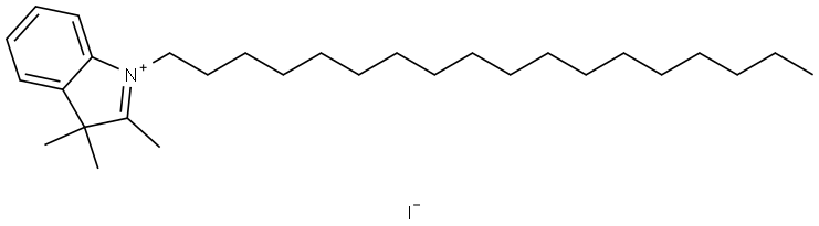 2,3,3-trimethyl-1-octadecylindol-1-ium,iodide Structure