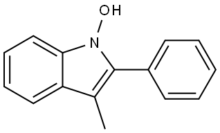 3-Methyl-2-phenyl-1H-indol-1-ol Structure