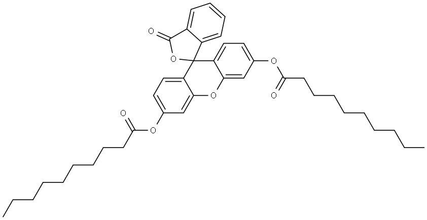 Fluorescein didecanoate Structure