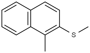 1-Methyl-2-(methylthio)naphthalene Structure