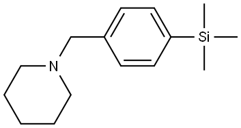 1-[[4-(Trimethylsilyl)phenyl]methyl]piperidine Structure