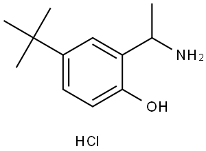 2-(1-aminoethyl)-4-(tert-butyl)phenol hydrochloride Structure