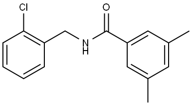 N-[(2-Chlorophenyl)methyl]-3,5-dimethylbenzamide Structure