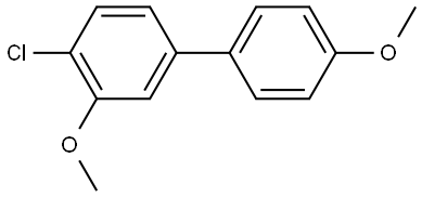 4-Chloro-3,4'-dimethoxy-1,1'-biphenyl Structure