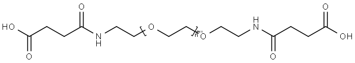 ALPHA,OMEGA-BIS(2-CARBOXYETHYL)POLYETHYLENE GLYCOL 10'000 Structure