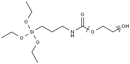 N-(TRIETHOXYSILYLPROPYL)-O-POLYETHYLENE OXIDE URETHANE, 95% Structure