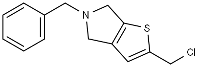 5-benzyl-2-(chloromethyl)-5,6-dihydro-4H-thieno[2,3-c]pyrrole Structure