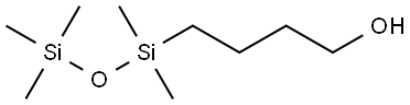 1-Butanol, 4-(1,1,3,3,3-pentamethyl-1-disiloxanyl)- Structure