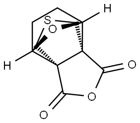 1H,3H-4,7-Epoxy-3a,7a-(methanothiomethano)isobenzofuran-1,3-dione, tetrahydro-, (3aR,4R,7S,7aS)-rel- 구조식 이미지