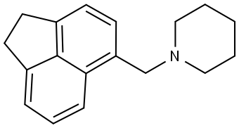 1-[(1,2-Dihydro-5-acenaphthylenyl)methyl]piperidine Structure