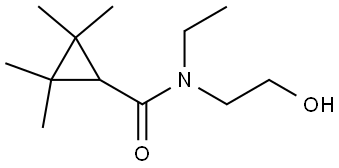 N-Ethyl-N-(2-hydroxyethyl)-2-2-3-3-tetramethylcyclopropane-1-carboxamide Structure