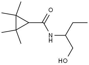 N-(1-Hydroxybutan-2-yl)-2-2-3-3-tetramethylcyclopropane-1-carboxamide Structure