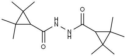 2-2-3-3-Tetramethyl-N-(2-2-3-3-tetramethylcyclopropane-1-carbonyl)cyclopropane-1-carbohydrazide Structure