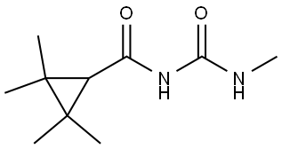 2-2-3-3-Tetramethyl-N-(methylcarbamoyl)cyclopropane-1-carboxamide Structure