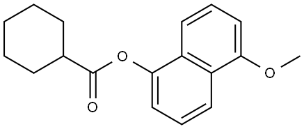 5-Methoxy-1-naphthalenyl cyclohexanecarboxylate Structure